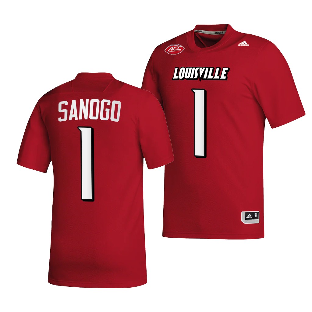 Momo Sanogo Louisville Cardinals #1 Red Jersey 2022-23 College NIL Uniform BV4EPGXV