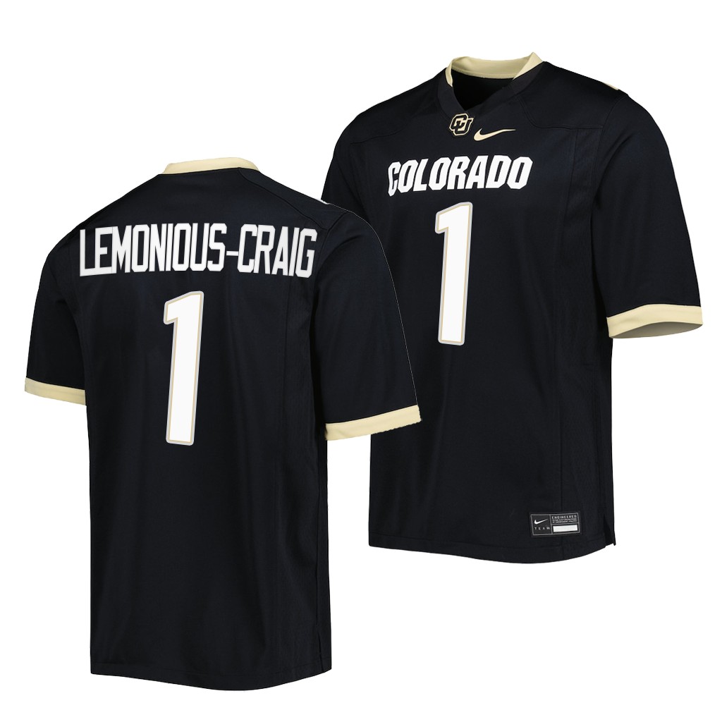 Montana Lemonious-Craig Colorado Buffaloes Untouchable Jersey Black #1 Uniform NPF3EGXV