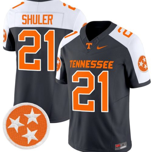 Navy Shuler Jersey #21 Tennessee Volunteers Vapor Limited College Football Grey Alternate QKFJ4GXV