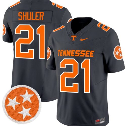 Navy Shuler Jersey #21 Tennessee Volunteers Vapor Limited College Football Smoke Grey 4SQ8FGXV