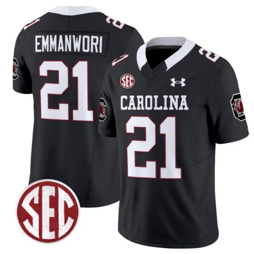 Nick Emmanwori Jersey #21 South Carolina Gamecocks Football 1980 Throwback Vapor Limited Black LGAGKGXV