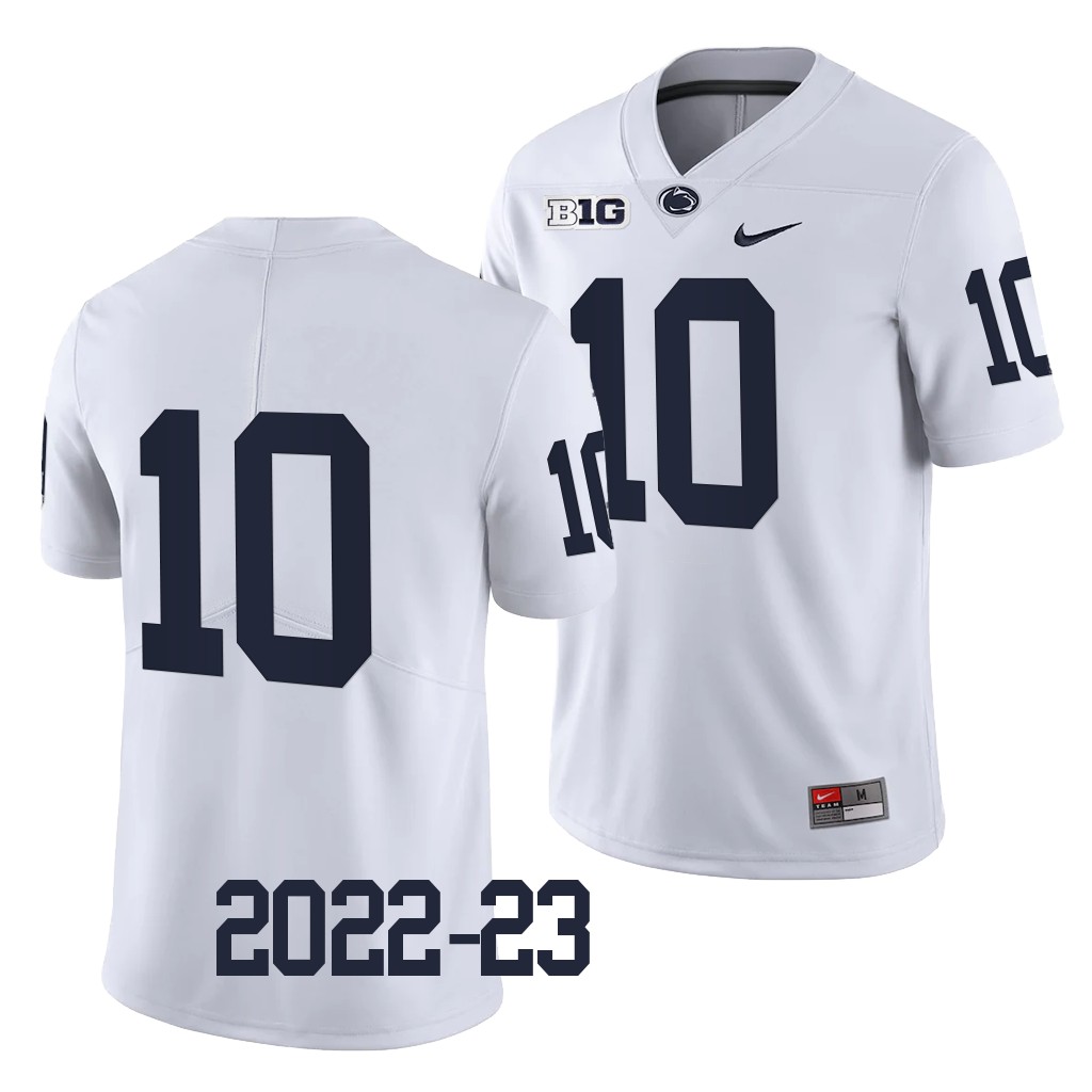 Nick Singleton Penn State Nittany Lions #10 White Jersey 2022-23 College Limited Uniform OYVAWGXV