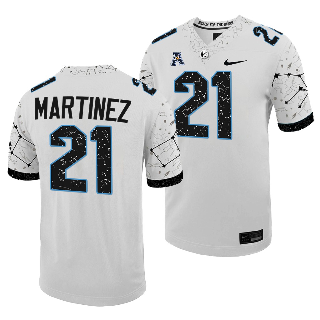 Nikai Martinez UCF Knights #21 White Jersey Space Game Untouchable Uniform HACKCGXV