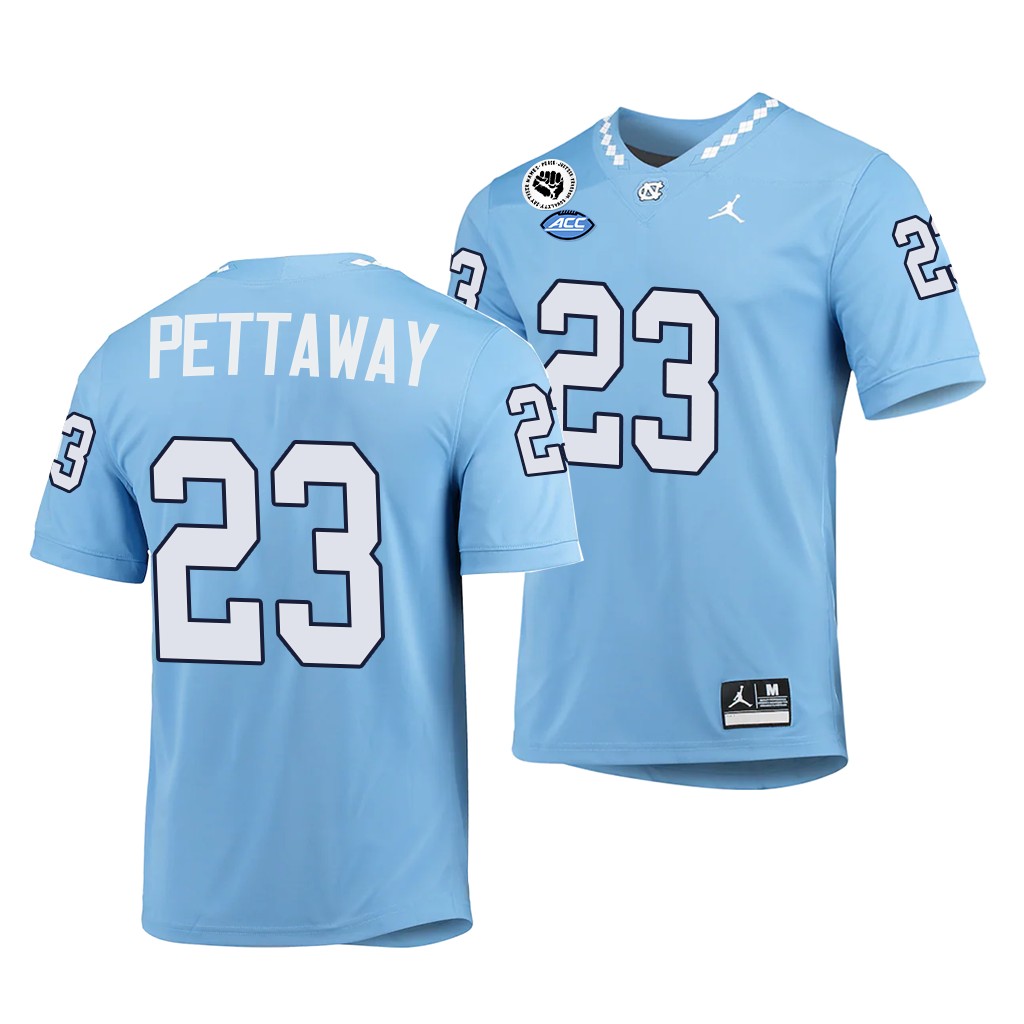 North Carolina Tar Heels #23 George Pettaway 2022-23 Game Blue College Jersey XZLKSGXV