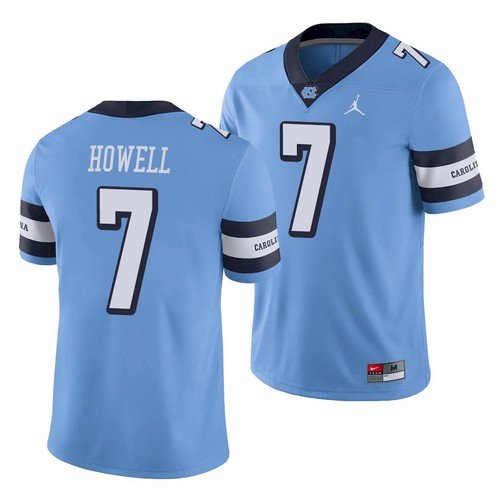 North Carolina Tar Heels #7 Sam Howell Jersey Blue College Football XW0VVGXV