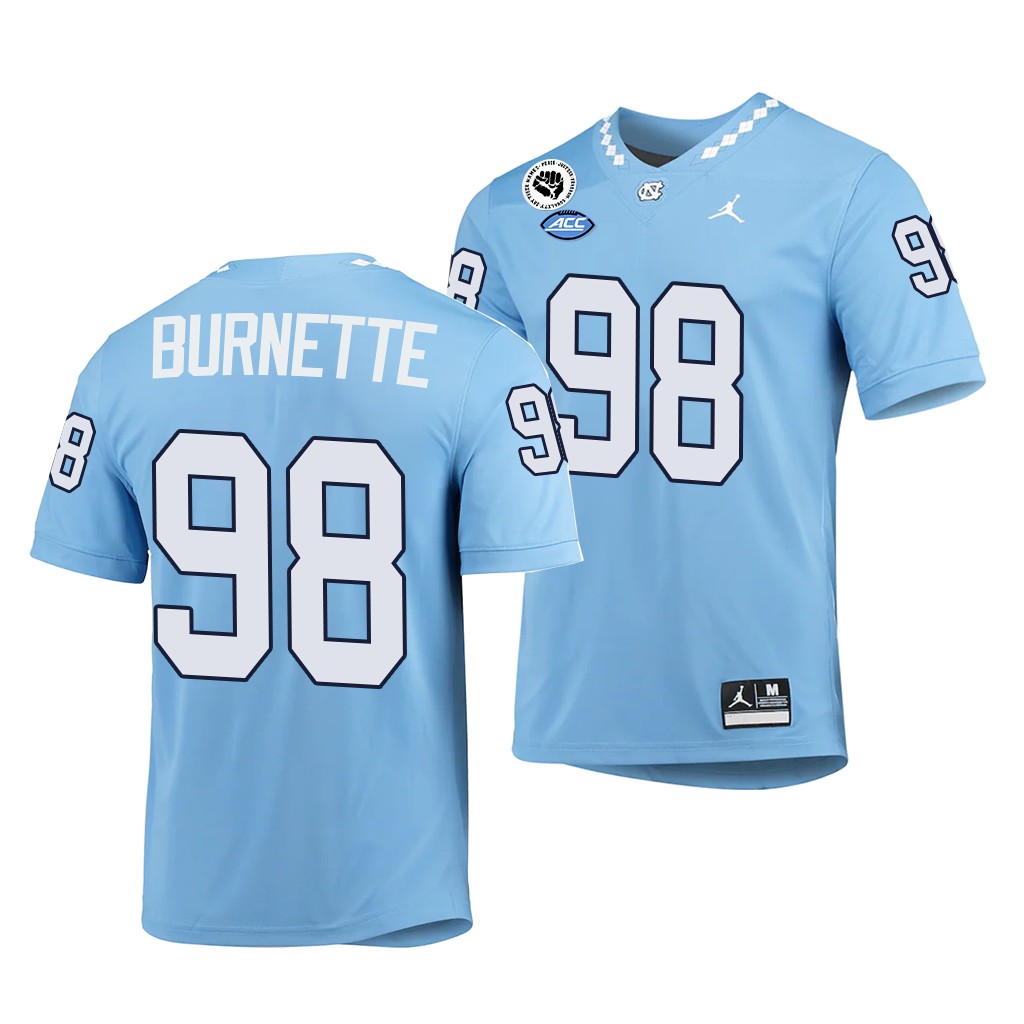 North Carolina Tar Heels #98 Noah Burnette 2022-23 Game Blue College Jersey 8BNH0GXV