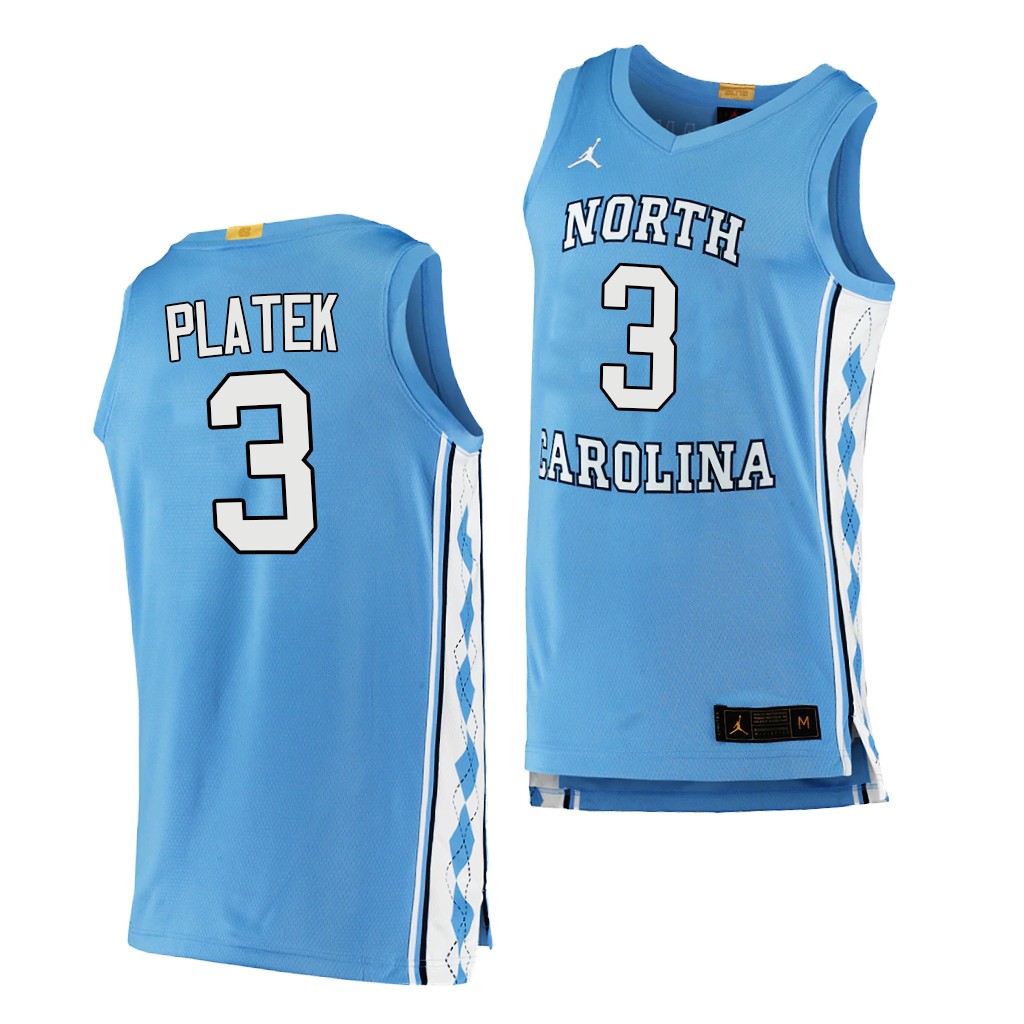North Carolina Tar Heels Andrew Platek Blue College Jersey HWASGGXV