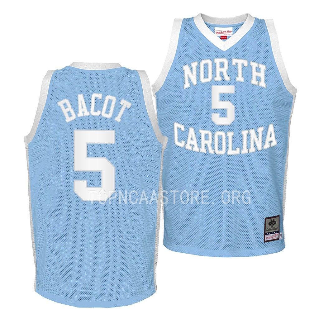 North Carolina Tar Heels Armando Bacot Throwback 2022-23 Jersey Youth Blue MHOSLGXV