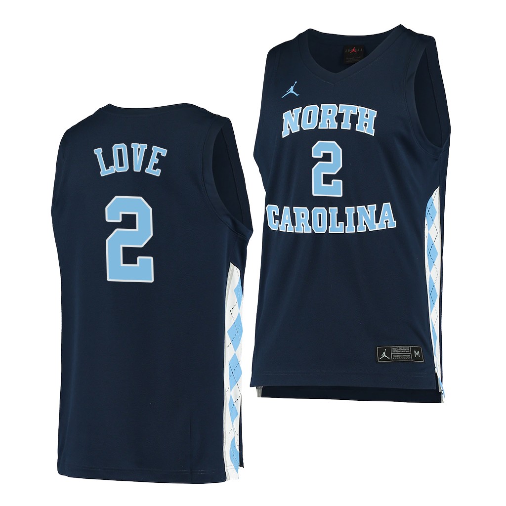 North Carolina Tar Heels Caleb Love Navy -21 Alternate Men College Jersey UFC0BGXV