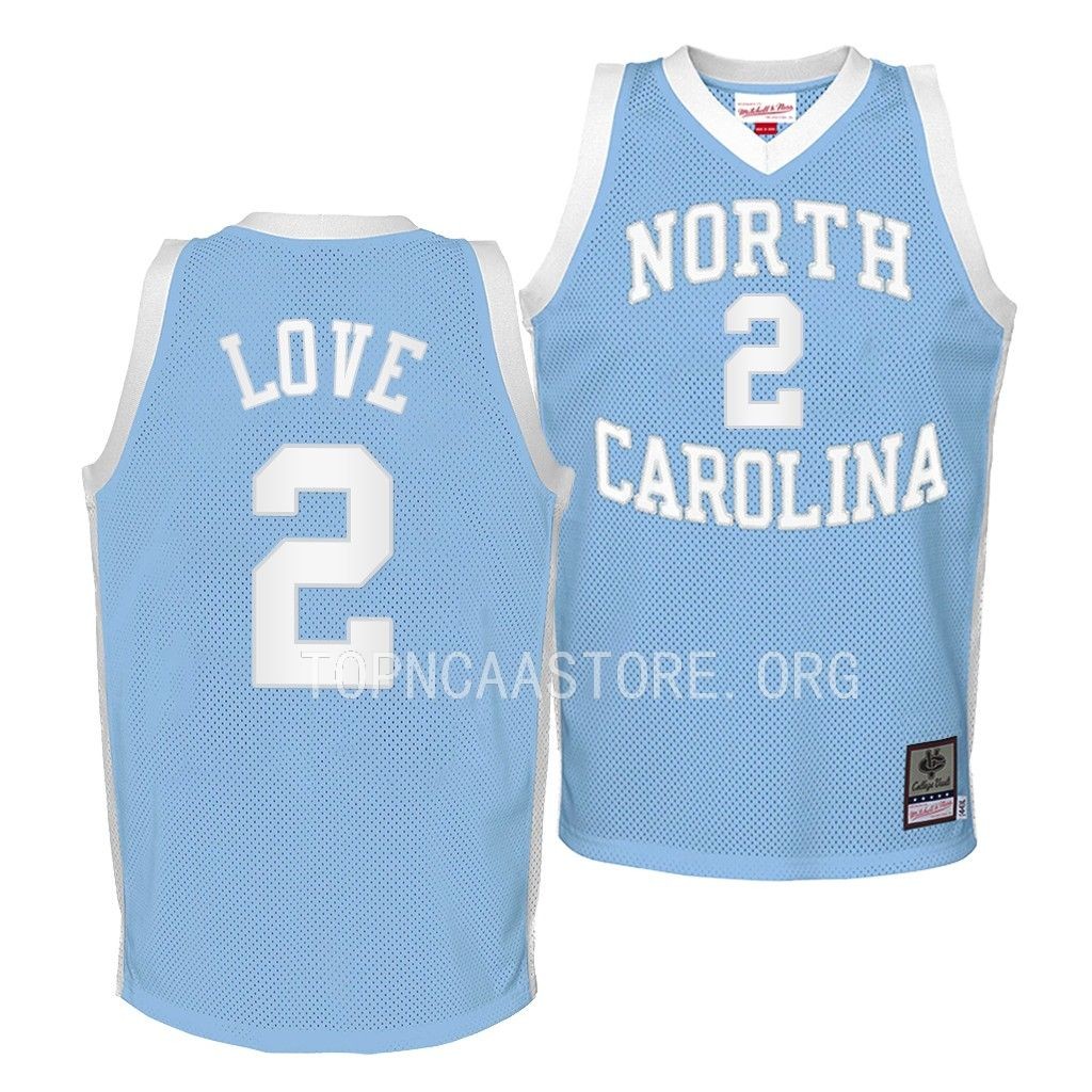 North Carolina Tar Heels Caleb Love Throwback 2022-23 Jersey Youth Blue VK9CYGXV