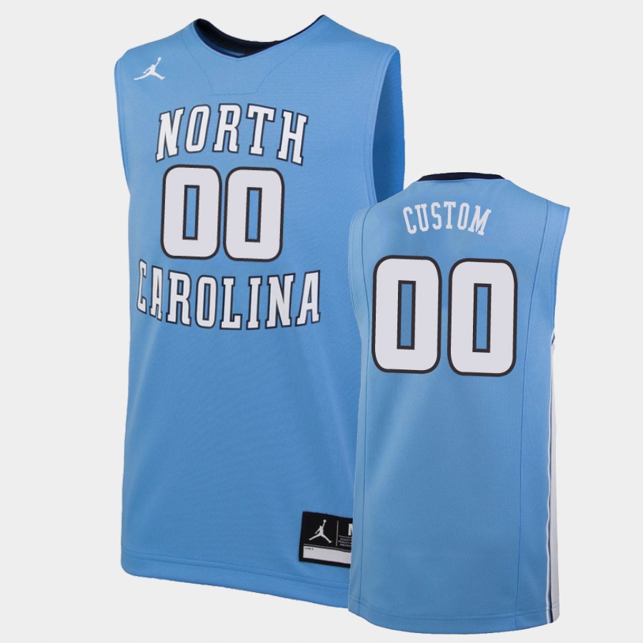 North Carolina Tar Heels Carolina Blue Jordan Brand Custom Jersey OO2VLGXV