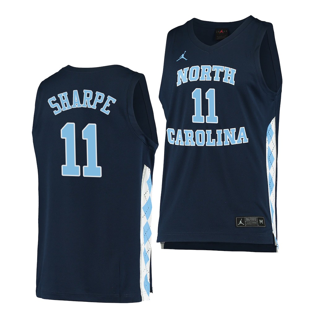North Carolina Tar Heels Day'Ron Sharpe Navy -21 Alternate Men College Jersey EWIAJGXV