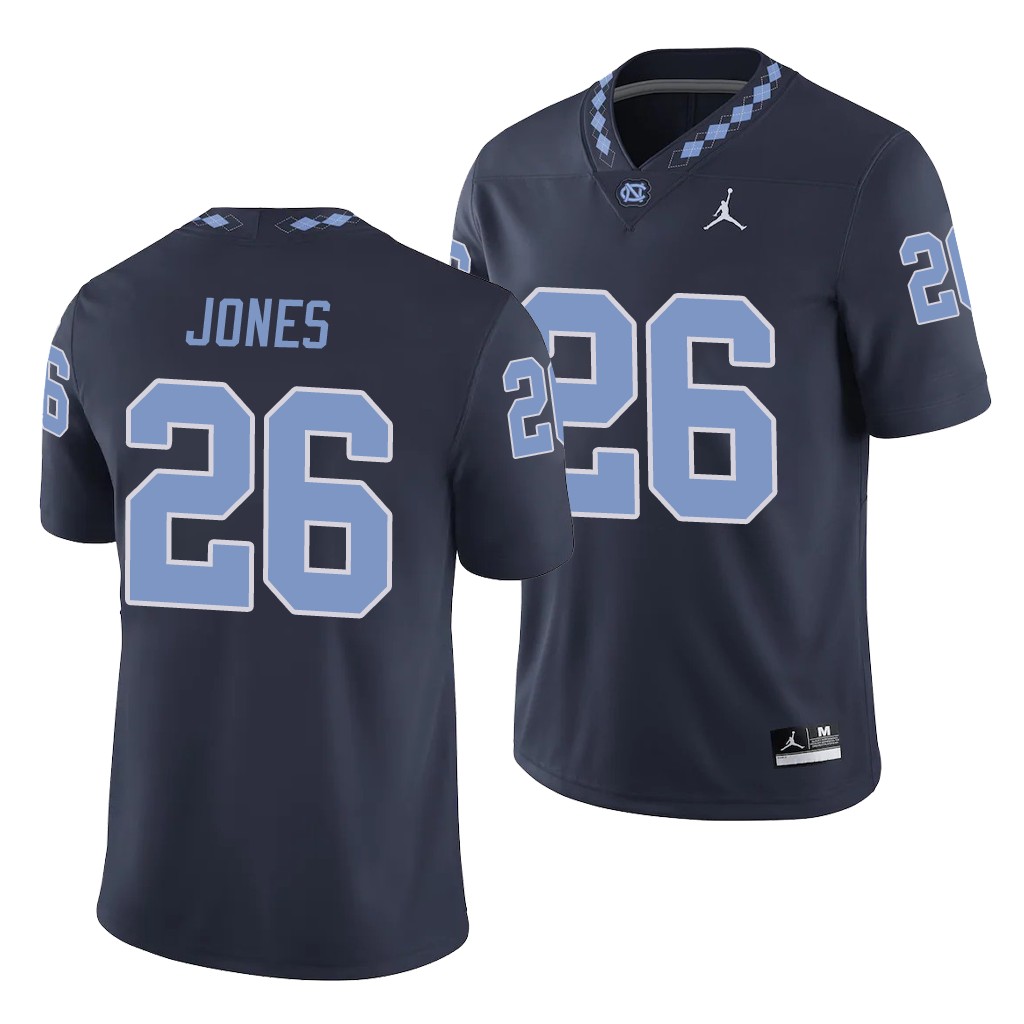 North Carolina Tar Heels D.J. Jones Navy College Game Jersey KVVPKGXV