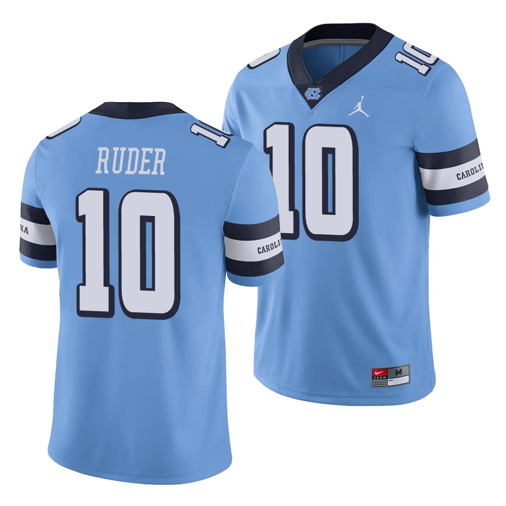 North Carolina Tar Heels Jace Ruder Carolina Blue College Alternate Game Jersey LQ9WTGXV