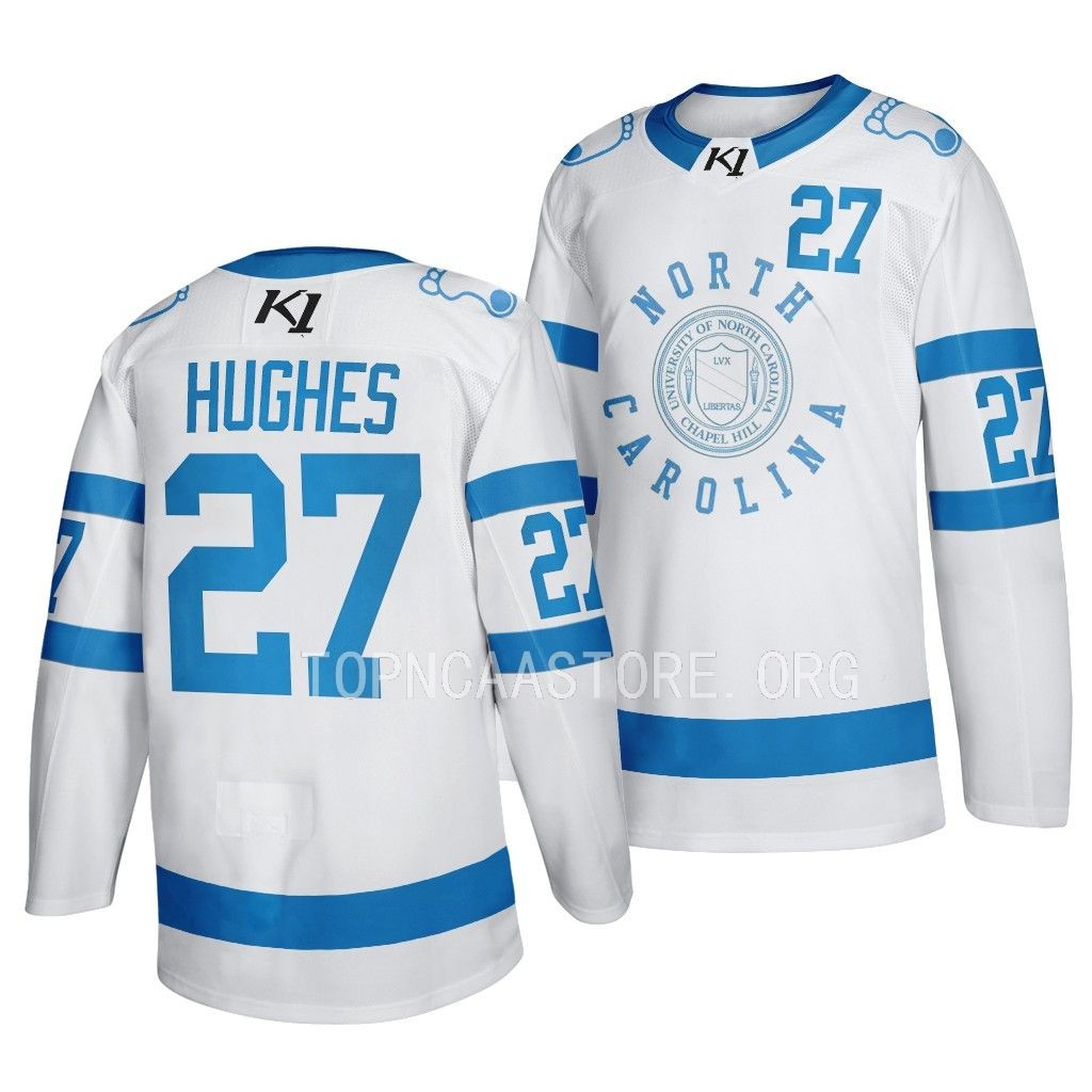 North Carolina Tar Heels Joel Hughes Frozen Finley White #27 Stadium Series Jersey BQWVUGXV