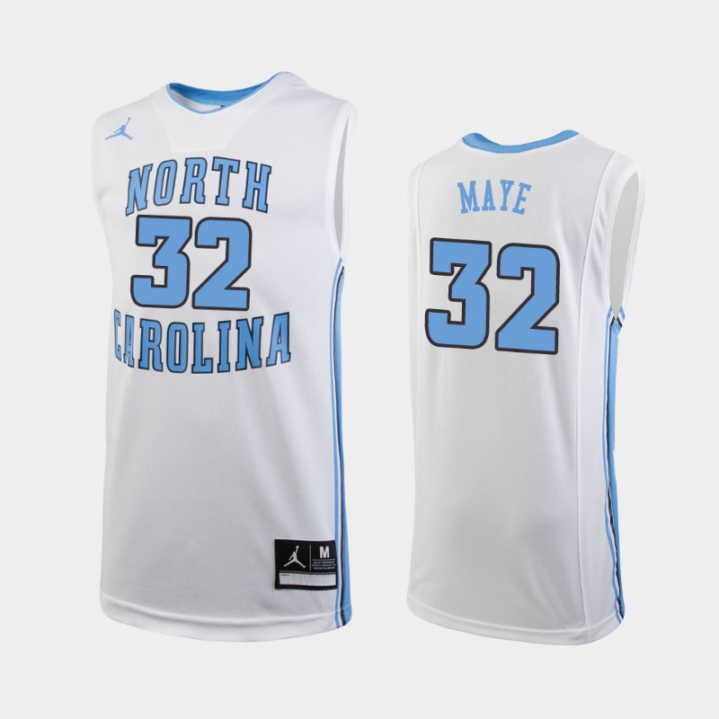 North Carolina Tar Heels Luke Maye White Youth College Jersey QKNSXGXV