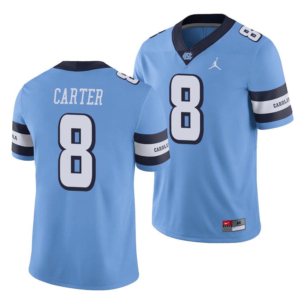 North Carolina Tar Heels Michael Carter Carolina Blue College Alternate Game Jersey SFSURGXV