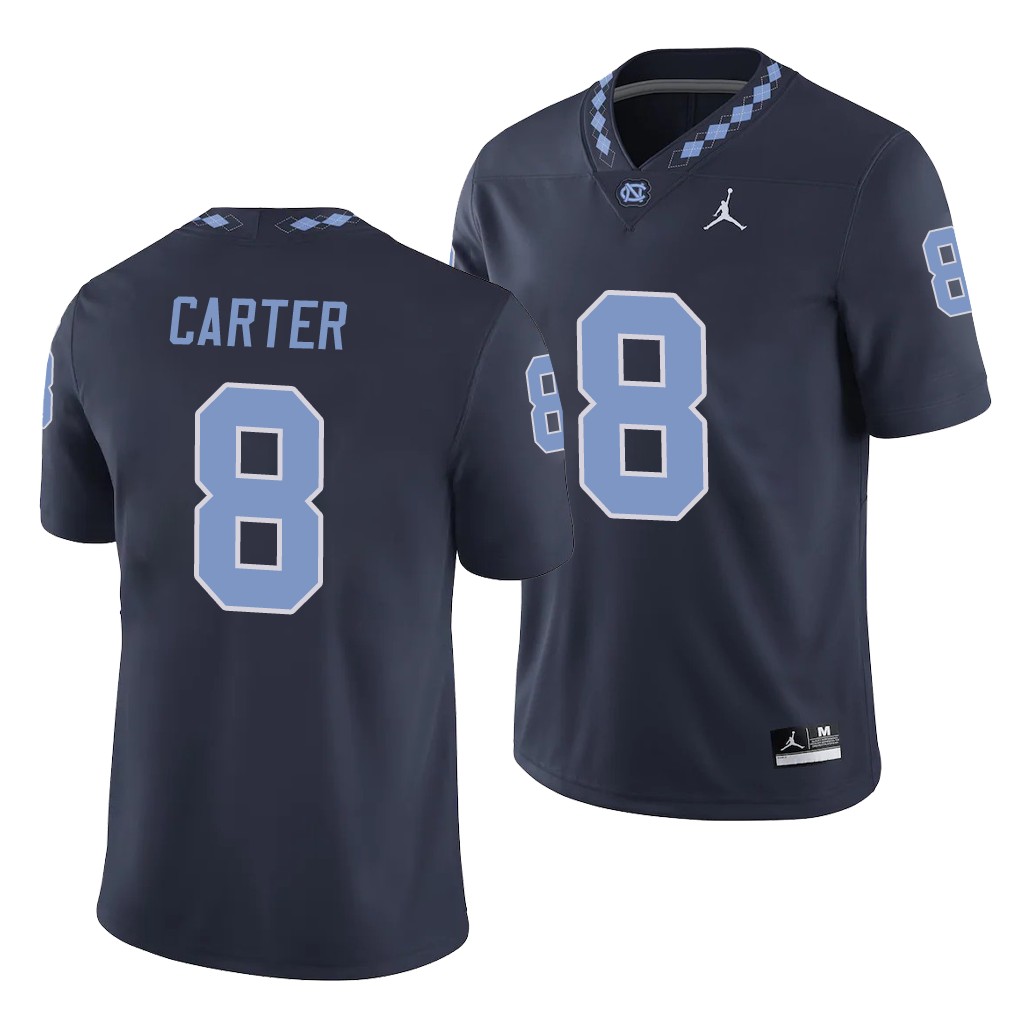 North Carolina Tar Heels Michael Carter Navy College Game Jersey FO1U2GXV
