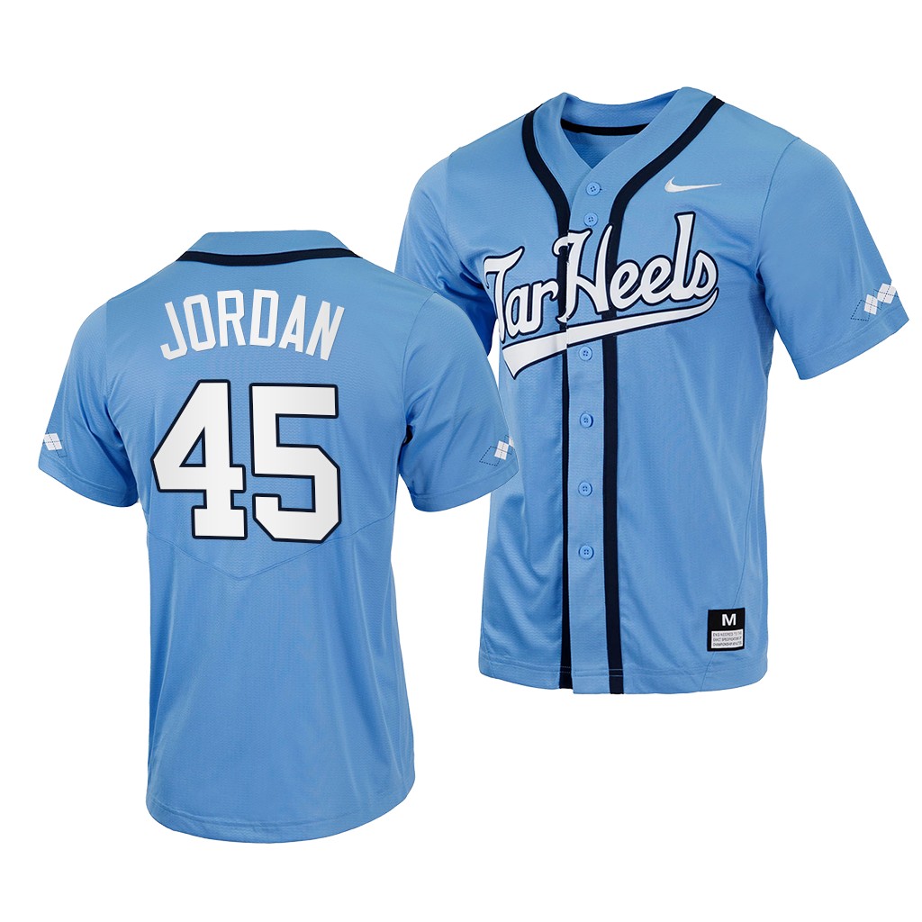 North Carolina Tar Heels Michael Jordan College Blue #45 Jersey WPVUQGXV