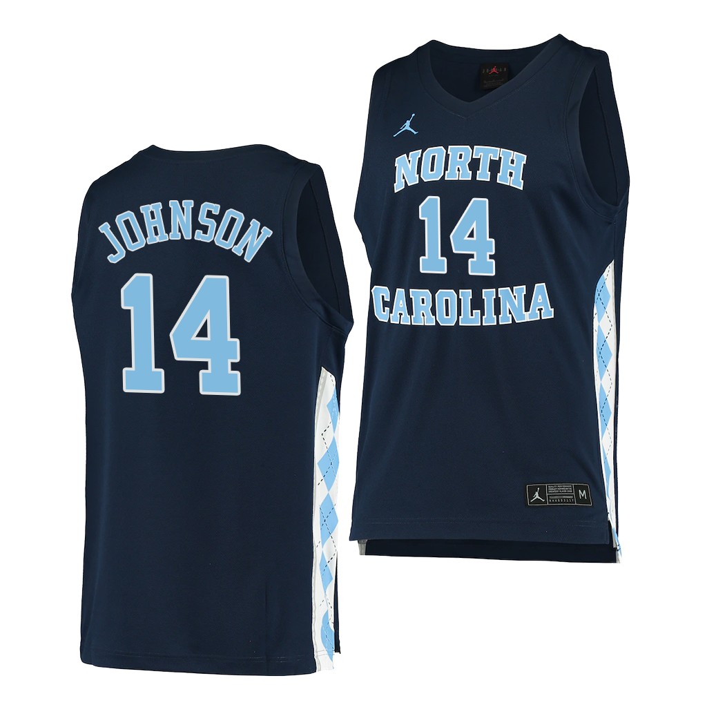 North Carolina Tar Heels Puff Johnson Navy -21 Alternate Men College Jersey R9WQKGXV