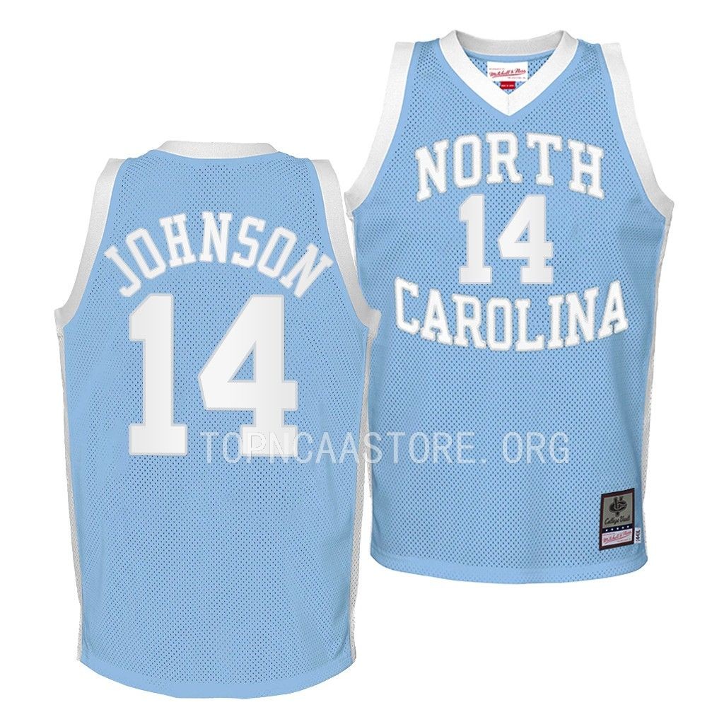 North Carolina Tar Heels Puff Johnson Throwback 2022-23 Jersey Youth Blue 9UCMOGXV