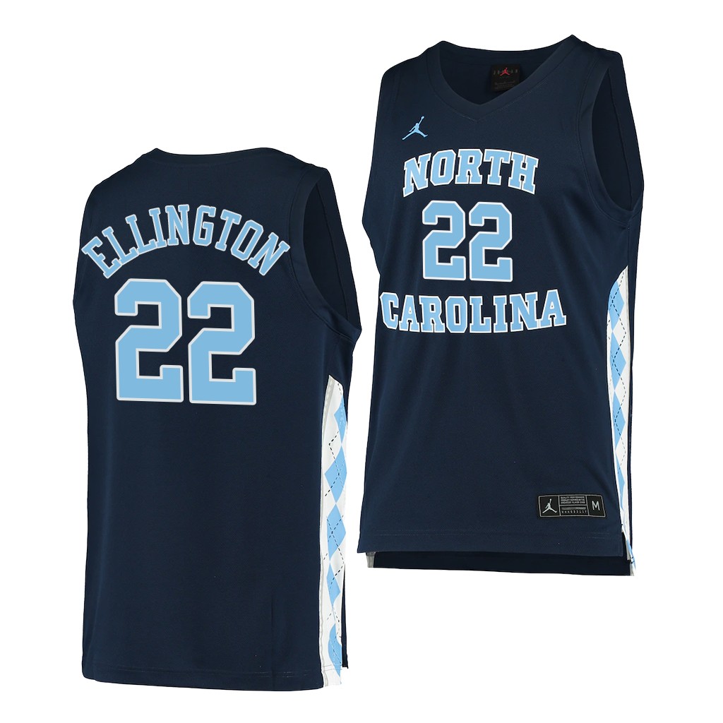North Carolina Tar Heels Wayne Ellington #22 Navy Alternate Jersey College PH14NGXV