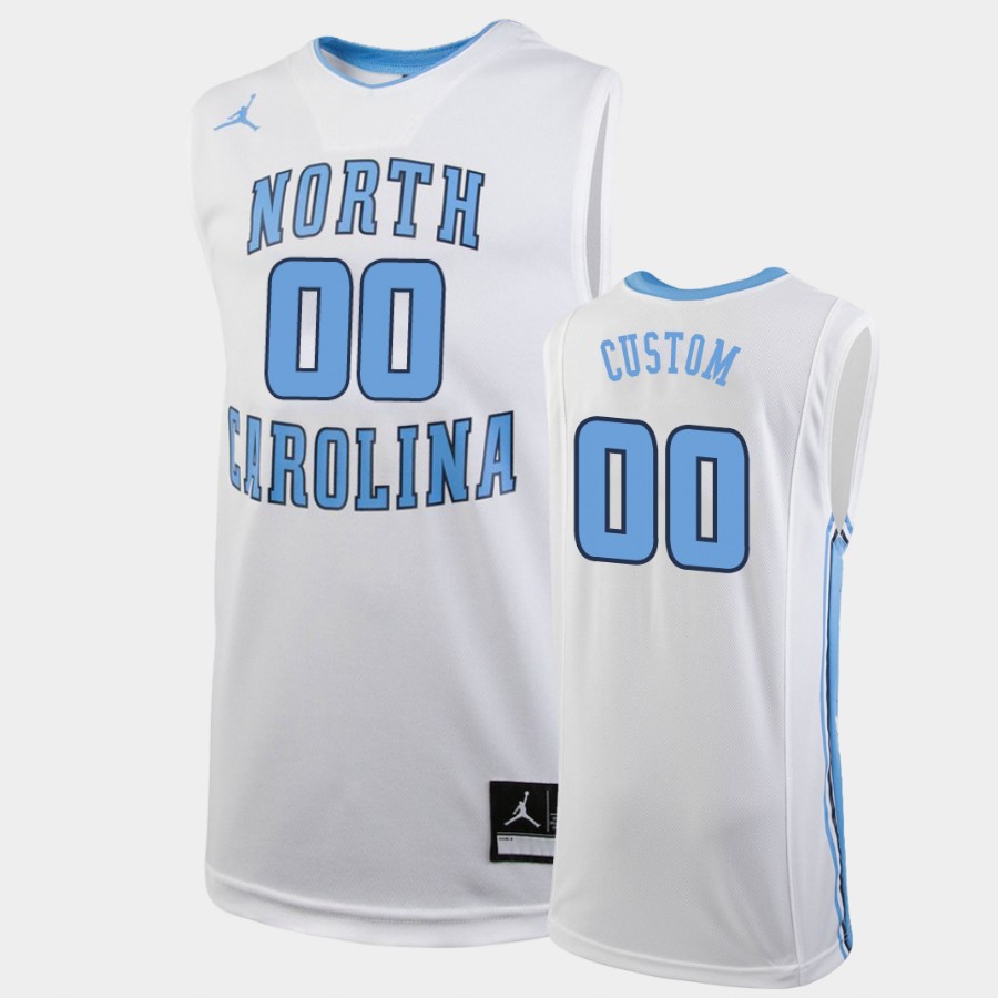North Carolina Tar Heels White Jordan Brand Custom Jersey TKXSOGXV