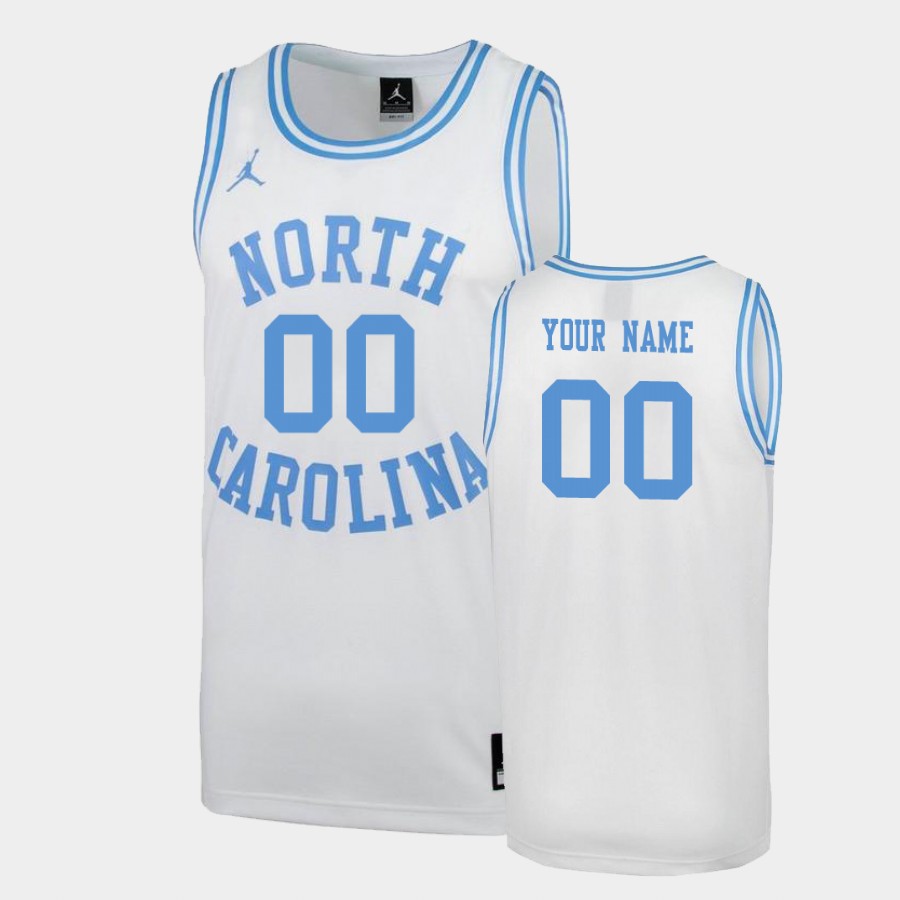 North Carolina Tar Heels White March Madness Special Custom Jersey TP6FTGXV