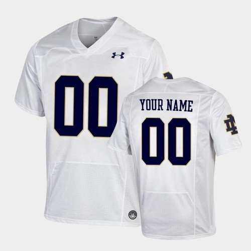Notre Dame Fighting Irish Custom Name and Number College Football Jersey White TNZWUGXV