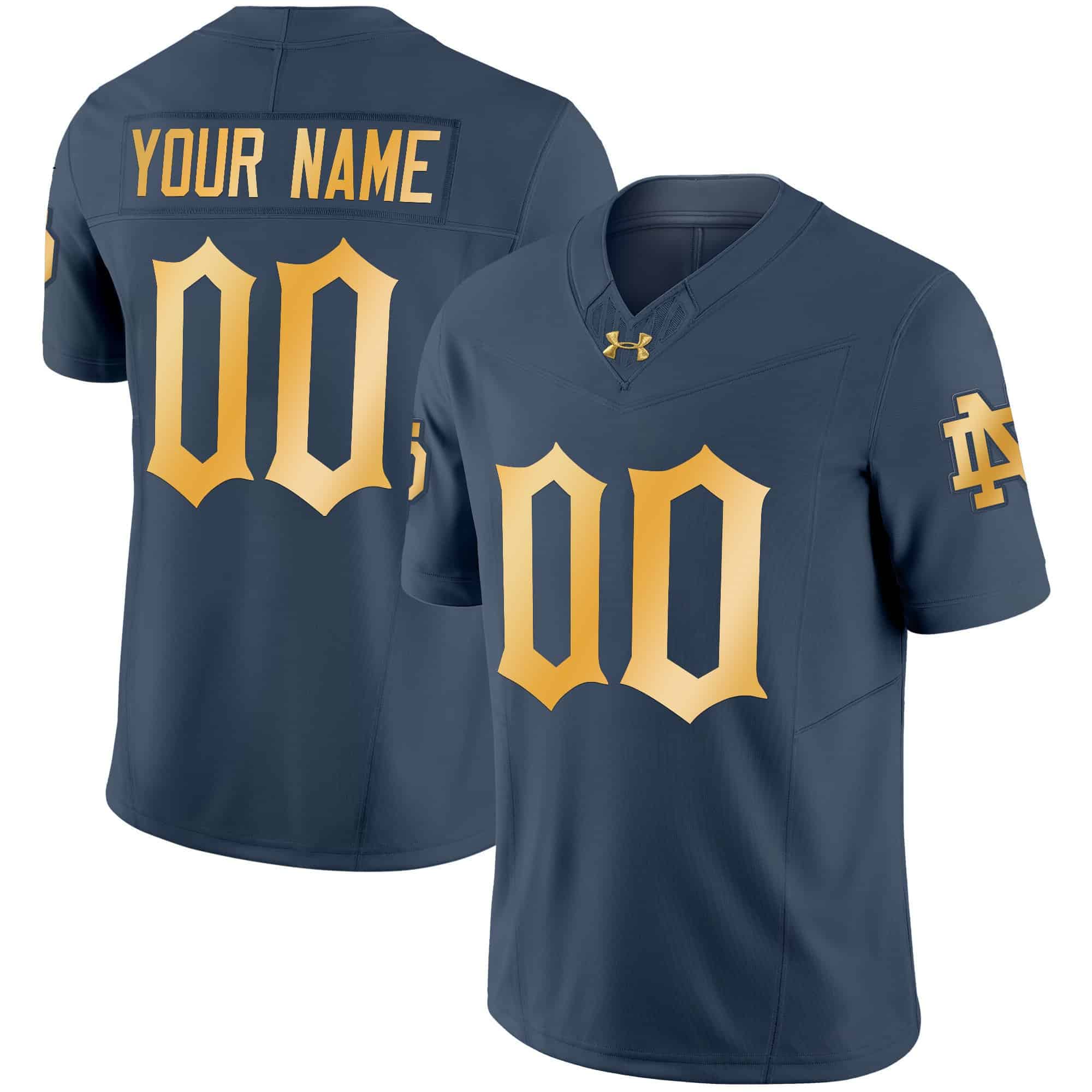 Notre Dame Fighting Irish Vapor Limited Custrom Jersey - All Stitched #1 N7FYUGXV