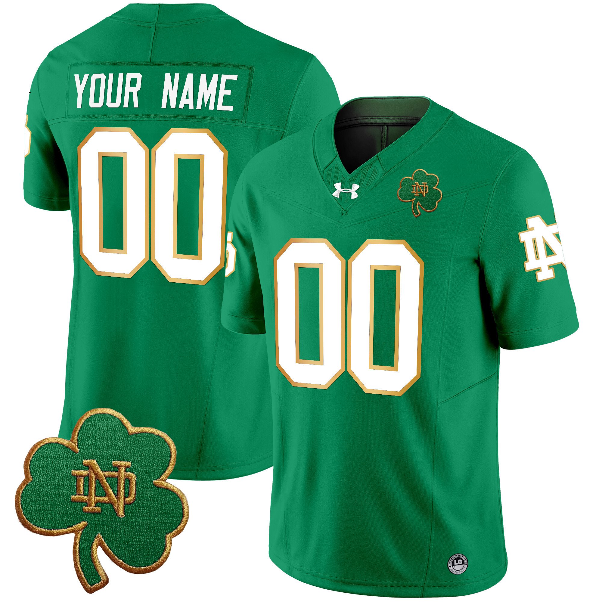 Notre Dame Fighting Irish Vapor Limited Custrom Jersey V3 - All Stitched #3 3WHFSGXV