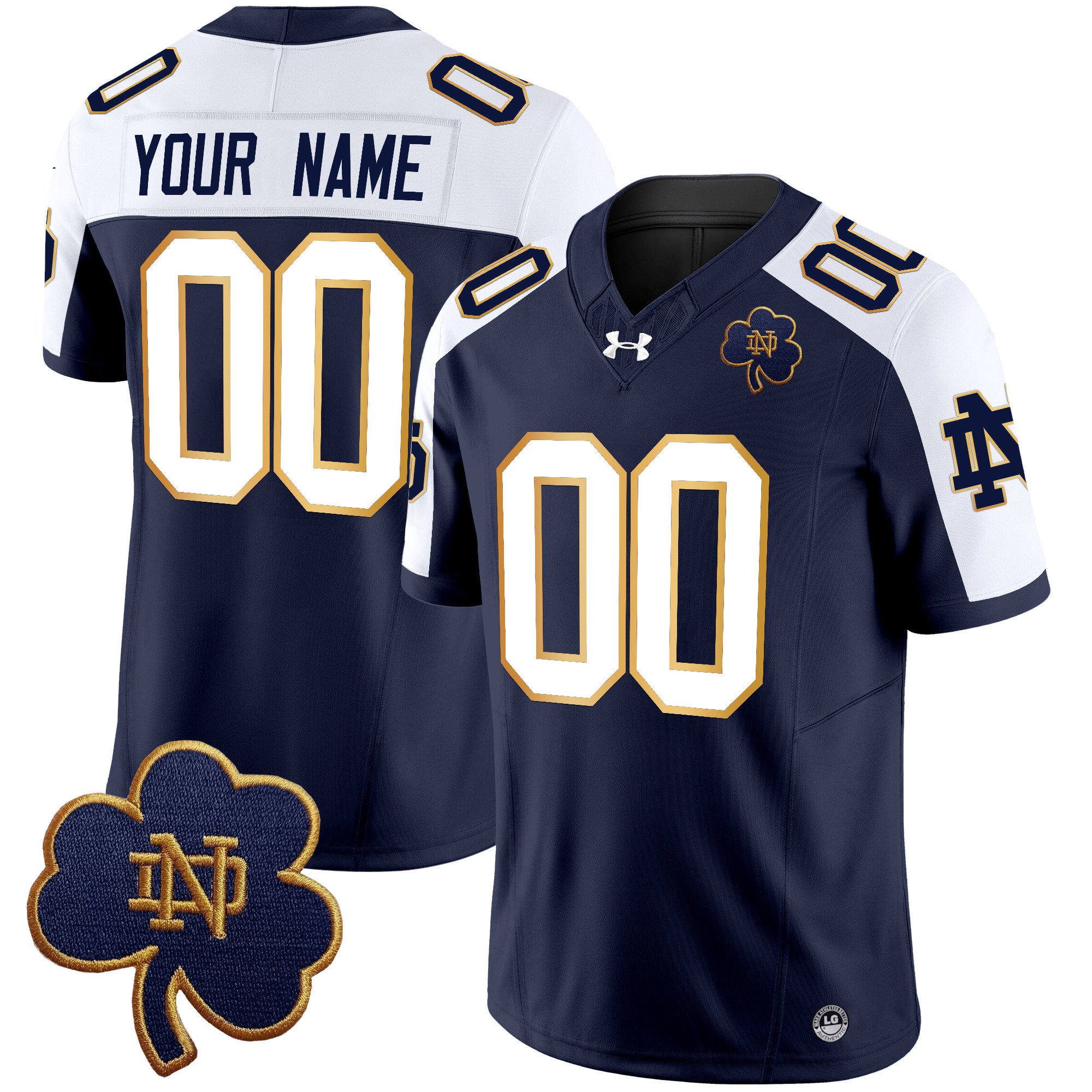Notre Dame Fighting Irish Vapor Limited Custrom Jersey V3 - All Stitched #4 KBAV0GXV
