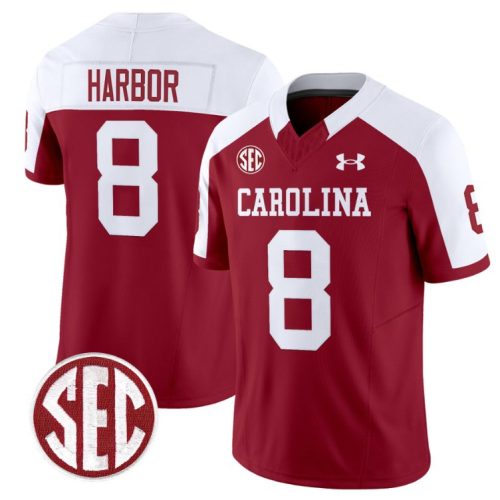 Nyck Harbor Jersey South Carolina Gamecocks Football 1980 Throwback SEC Patch Garnet Alternate IFS0UGXV