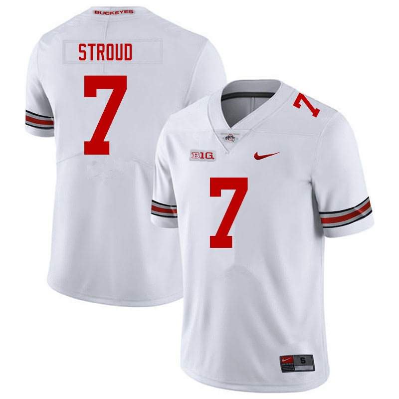 Ohio State Buckeyes #7 CJ Stroud White College Football Jersey QK44KGXV
