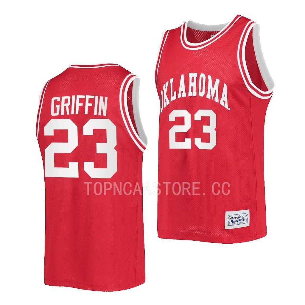 Oklahoma Sooners Blake Griffin Crimson #23 Retro Jersey Alumni JITKQGXV