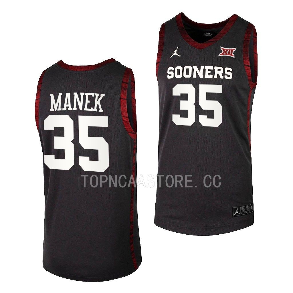 Oklahoma Sooners Brady Manek Alumni uniform Anthracite #35 Jersey 1AC0IGXV