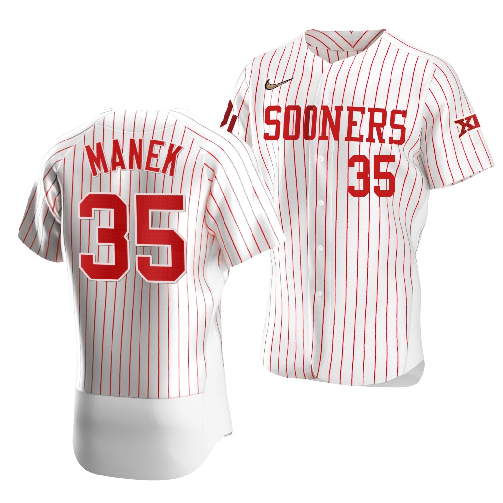 Oklahoma Sooners Brady Manek White Vapor Prime College Jersey WBR6UGXV