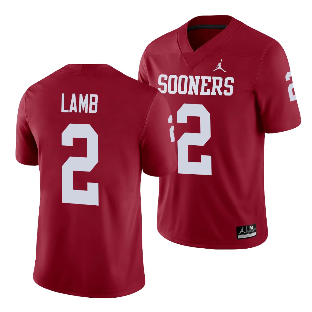Oklahoma Sooners CeeDee Lamb 2 Crimson Alumni Game Jersey IDKRWGXV