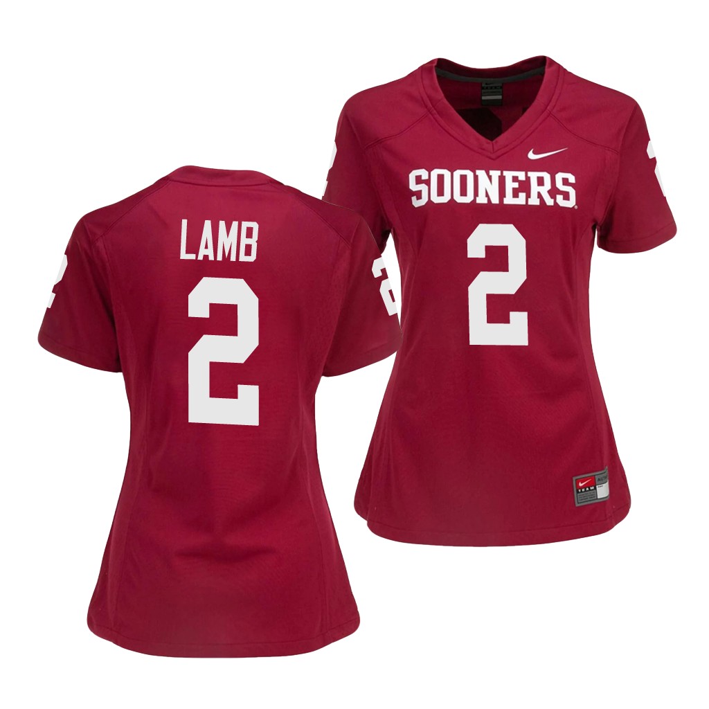 Oklahoma Sooners CeeDee Lamb 2 Crimson College Game Jersey Wo W9O4QGXV