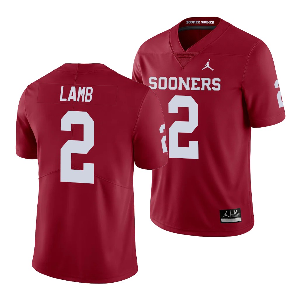 Oklahoma Sooners CeeDee Lamb 2 Crimson Limited Team Jersey AMADWGXV