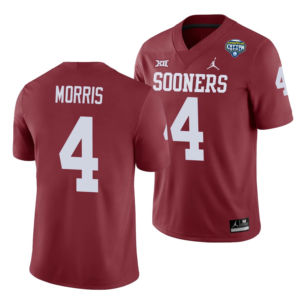 Oklahoma Sooners Chandler Morris Crimson Cotton Bowl Game Jersey R7QBZGXV