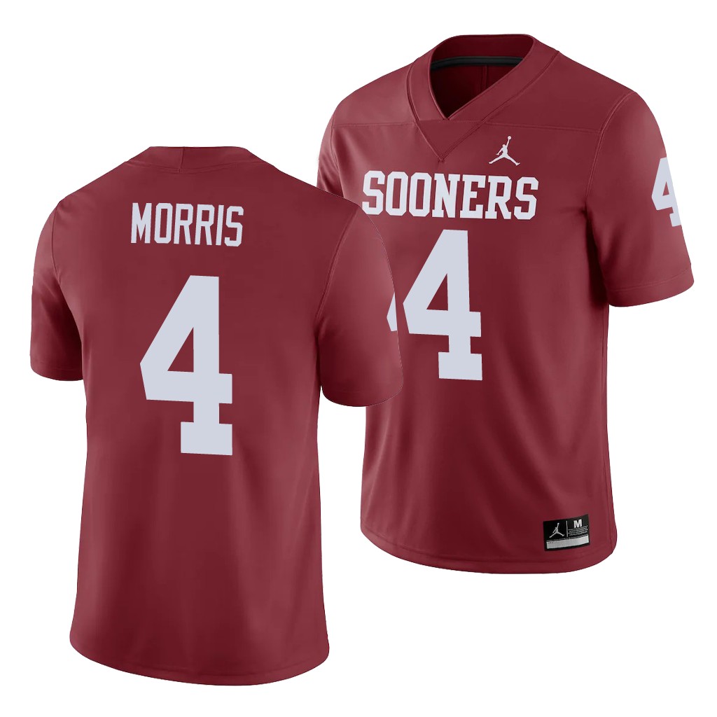 Oklahoma Sooners Chandler Morris Crimson Game College Jersey FBRGVGXV