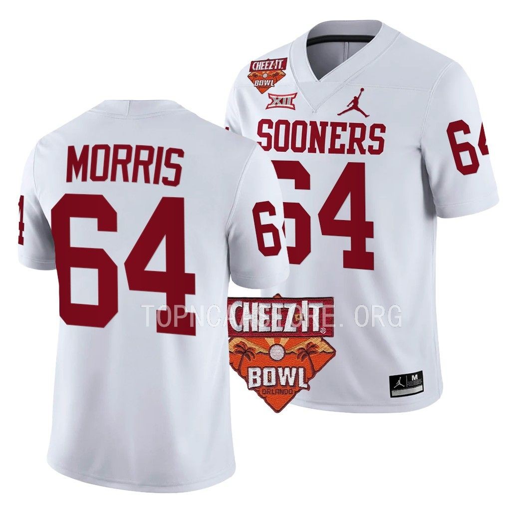 Oklahoma Sooners Cheez-It Bowl Wanya Morris #64 White College Jersey U9WCQGXV