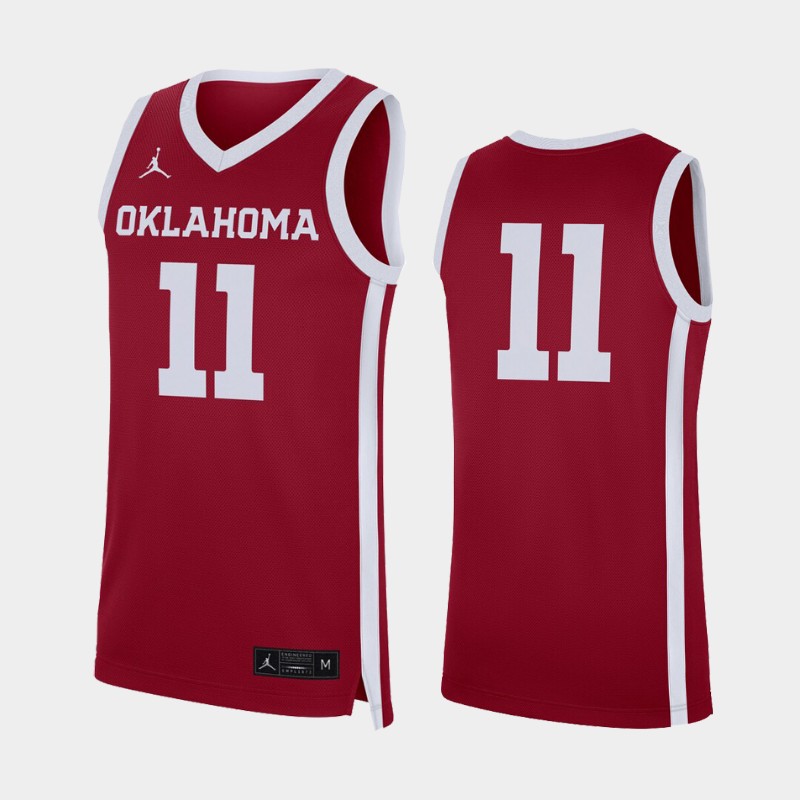 Oklahoma Sooners Crimson -20 College Jersey MRWELGXV