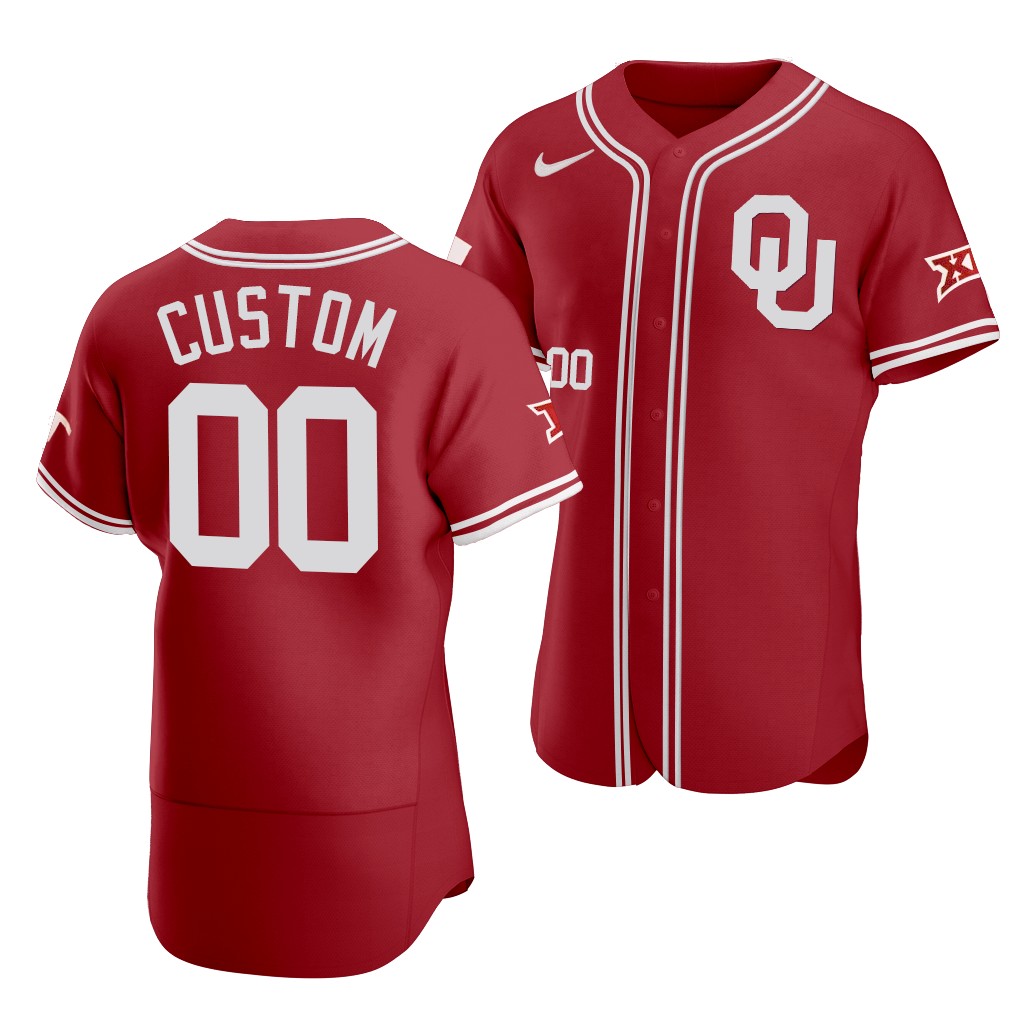 Oklahoma Sooners Custom Vapor Prime Red College Jersey M6TF5GXV