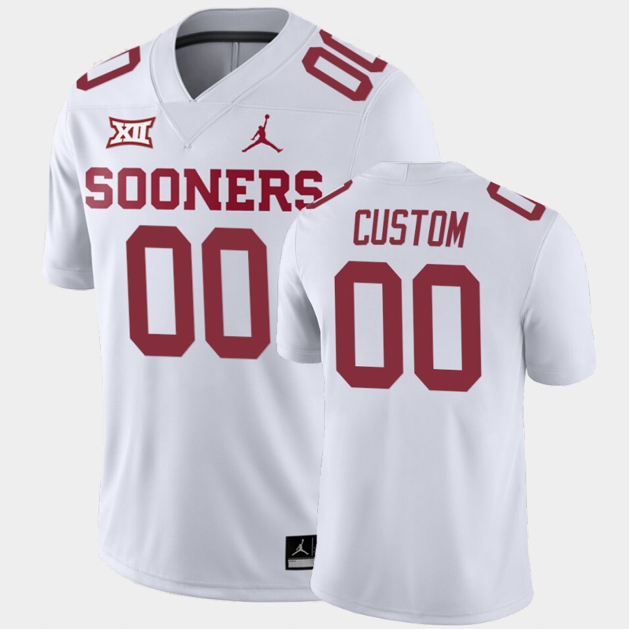 Oklahoma Sooners Custom White Away Game Jersey TM2V3GXV