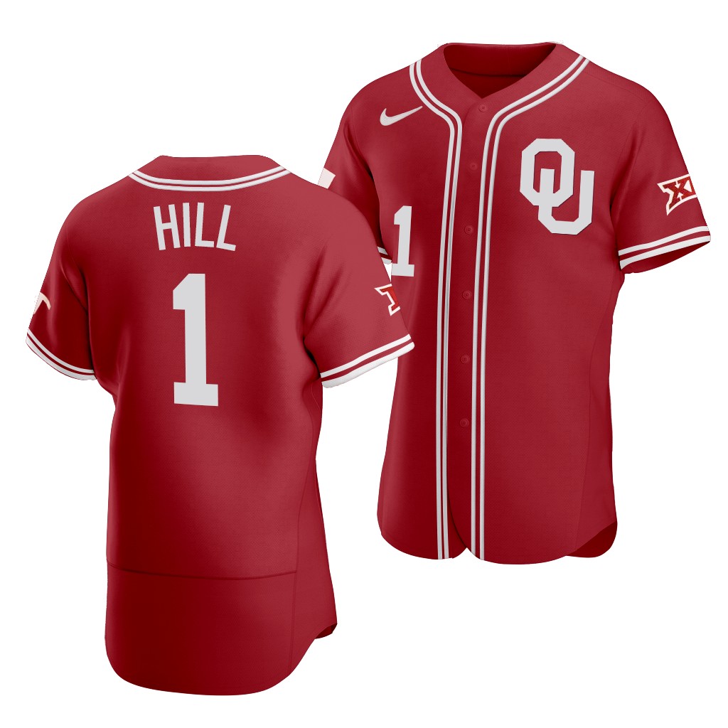 Oklahoma Sooners Jalen Hill Vapor Prime Red College Jersey TLH8MGXV