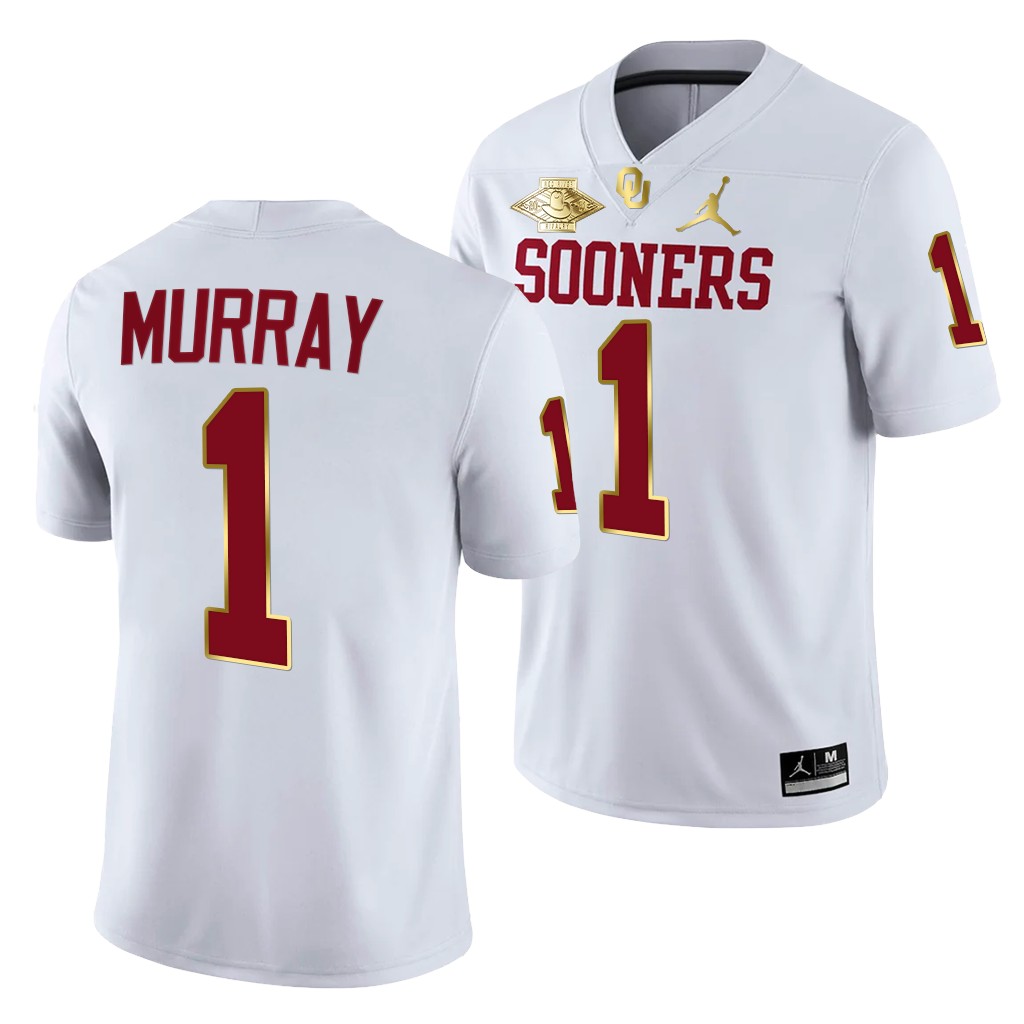 Oklahoma Sooners Kyler Murray 1 White Red River Showdown Alumni Jersey Men REDOEGXV