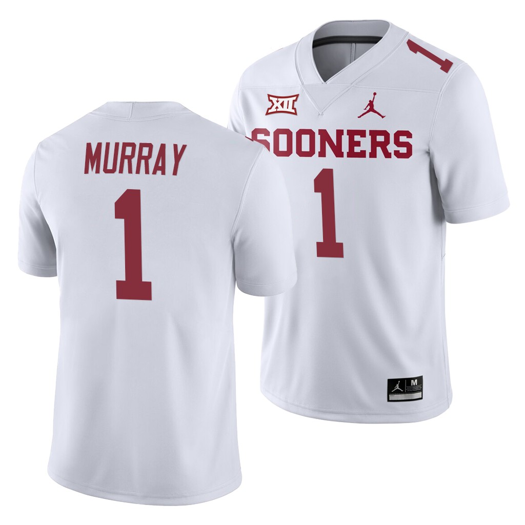 Oklahoma Sooners Kyler Murray White College Away Game Jersey 58XCWGXV