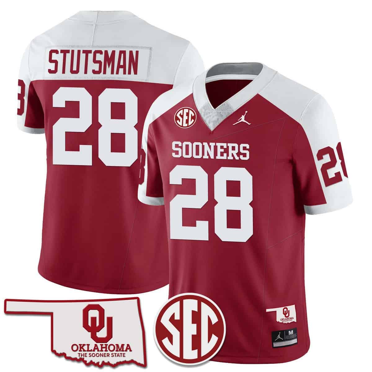 Oklahoma Sooners SEC Patch Vapor Premier Limited Jersey - All Stitched #1 L7TU6GXV